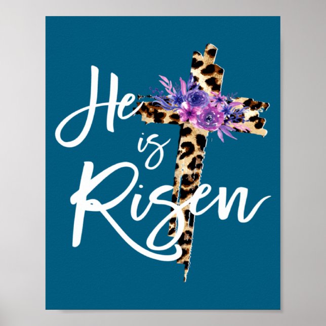 Is He Risen Easter Day Jesus Poster (Front)