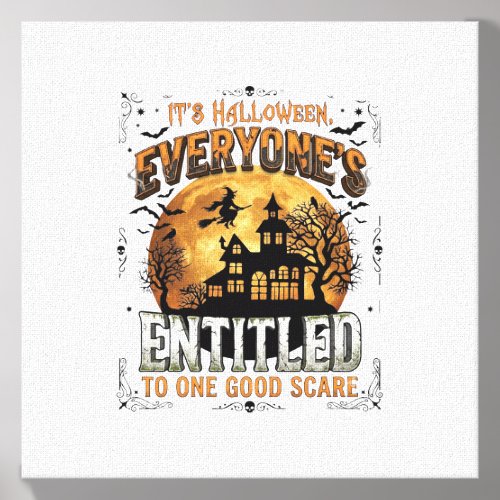 Is Human Costume French Bulldog Pumpkin Halloween_ Canvas Photo Tile