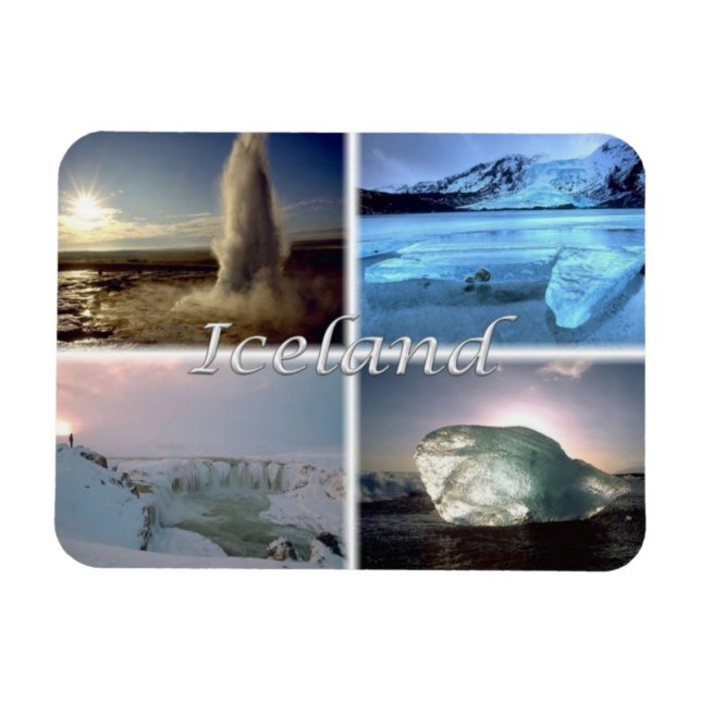 IS Iceland - Jokulsarlon - Gullfoss - Magnet (Horizontal)