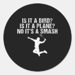 Is It A Bird Is It A Plane No Its A Smash Funny Dm Classic Round Sticker