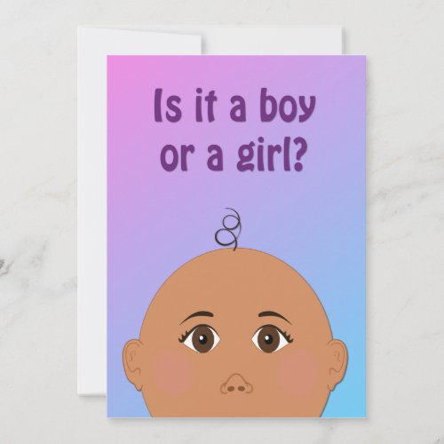 Is It a Boy or Girl - Gender Reveal Party Invite