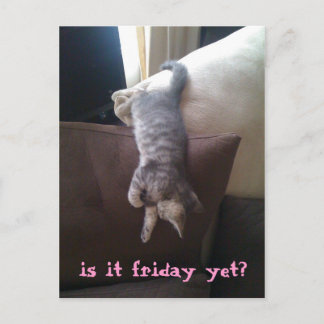 is it friday yet? postcard