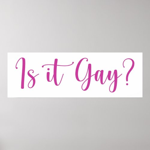 Is it gay poster