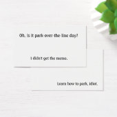 Is it park over the line day? (Desk)