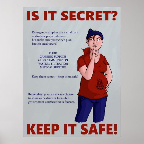 Is It Secret Keep It Safe Poster