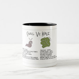 Is it Snail or is it Kale Two-Tone Coffee Mug