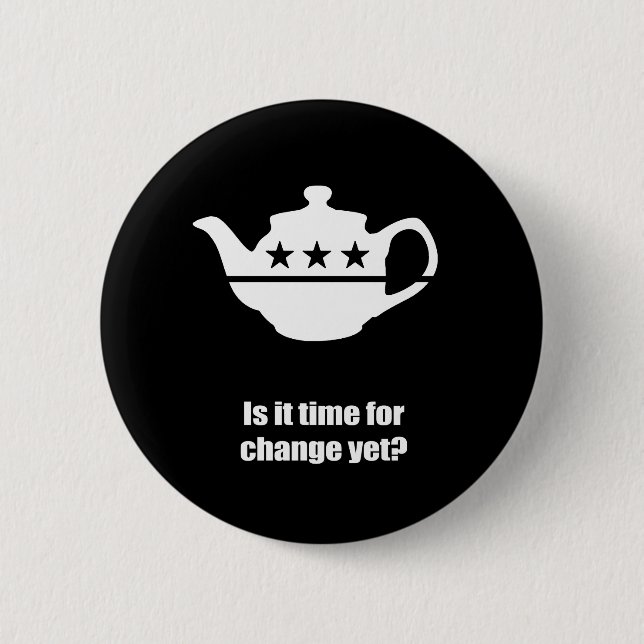 Is it time for change yet button (Front)