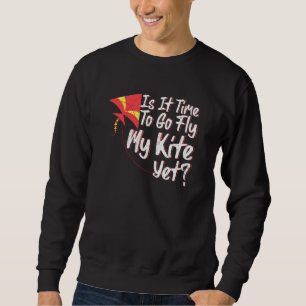 Is It Time To Go Fly My Kite Yet Spring Summer Kit Sweatshirt