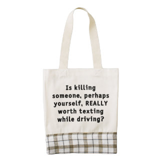 Is killing someone, perhaps yourself, REALLY...? Zazzle HEART Tote Bag