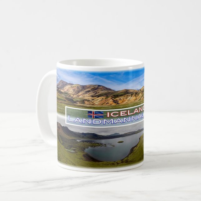 IS Landmannalaugar - Panorama Coffee Mug (Front Left)