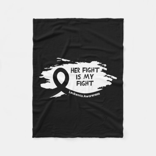 Is Leukemia Awareness Month Orange Ribbon  Fleece Blanket