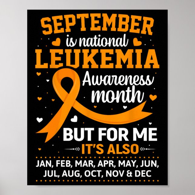 Is Leukemia Awareness Month  Poster (Front)