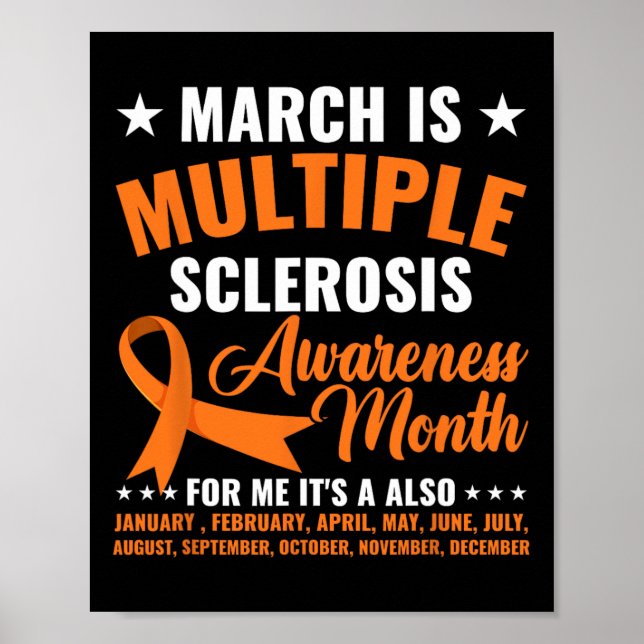 Is Multiple Sclerosis Awareness Month Ms Warrior  Poster (Front)