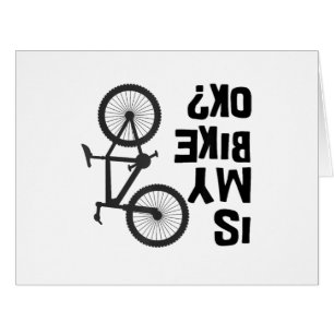 Is My Bike OK Funny Mountain Bike Cards