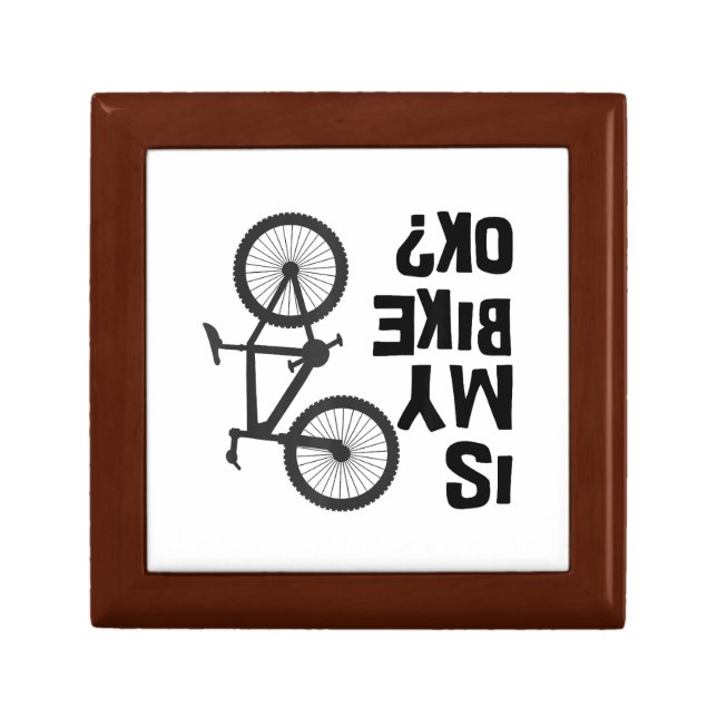 Is My Bike OK Funny Mountain Bike Gift Box (Front)