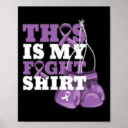 Is My Fight Alzheimerheimer Fighter Support Strong Poster