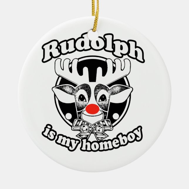 is my Homeboy Ceramic Ornament (Front)