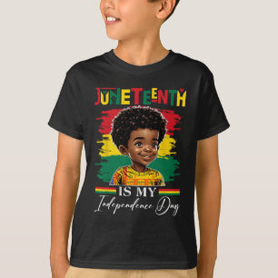 Is My Independence Day 1865 Afro American Boys T-Shirt