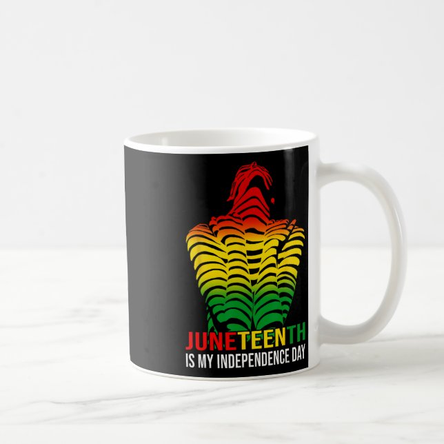 Is My Independence Day Afro American African 1865  Coffee Mug (Right)