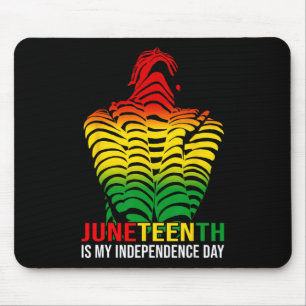 Is My Independence Day Afro American African 1865 Mouse Pad
