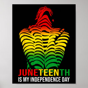 Is My Independence Day Afro American African 1865 Poster