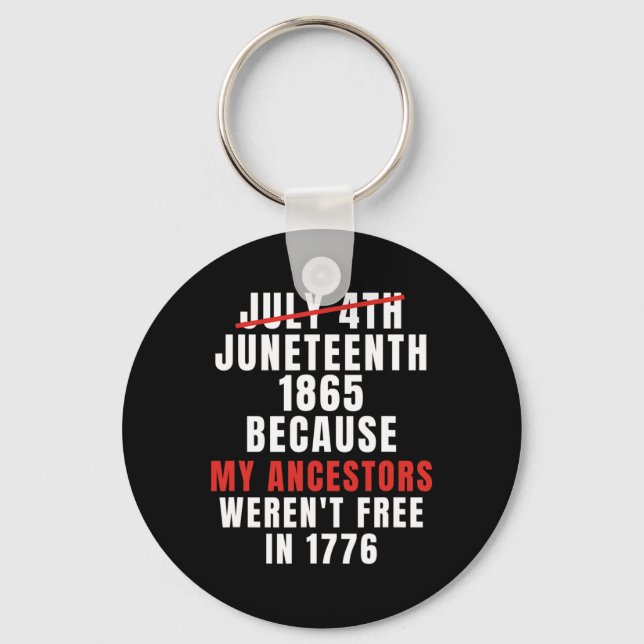 Is My Independence Day Not 4th Of July  Keychain (Front)