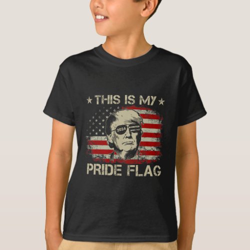 Is My Pride Flag Trump 2024 American Flag 4th Of J T_Shirt