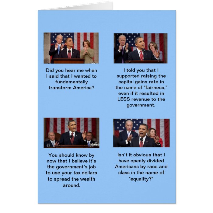 Is Obama a socialist?  Does 2 plus 2 equal 4? Greeting Cards