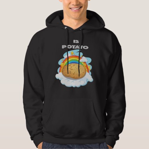 Is Potato  As Seen On Late Night Television Rinbow Hoodie