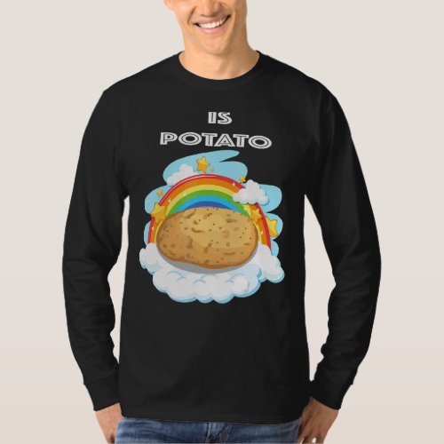 Is Potato  As Seen On Late Night Television Rinbow T_Shirt