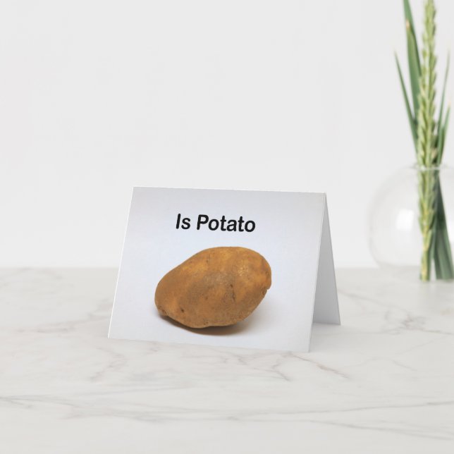 Is Potato Thank You Card (Front)