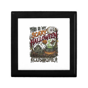 Is Scary Halloween Costume Cauldron Pumpkin Cat_1 Gift Box