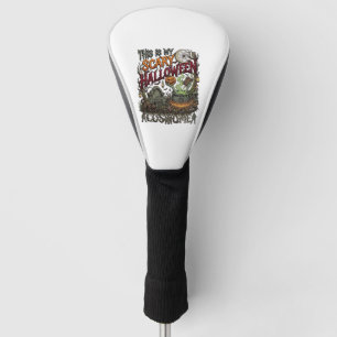 Is Scary Halloween Costume Cauldron Pumpkin Cat_1 Golf Head Cover