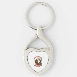 Is Scary Halloween Costume Orange Reaper Pumpkin_1 Keychain