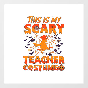 Is Scary Teacher Costume Halloween Witch Spider We Floor Decals