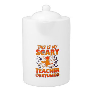 Is Scary Teacher Costume Halloween Witch Spider We Teapot
