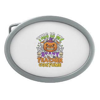 Is Scary Teacher Costume Haloween Pumpkin Witch Ha Belt Buckle