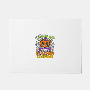 Is Scary Teacher Costume Haloween Pumpkin Witch Ha Doormat