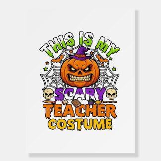Is Scary Teacher Costume Haloween Pumpkin Witch Ha Foam Board
