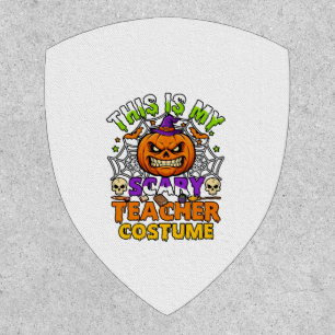 Is Scary Teacher Costume Haloween Pumpkin Witch Ha Patch