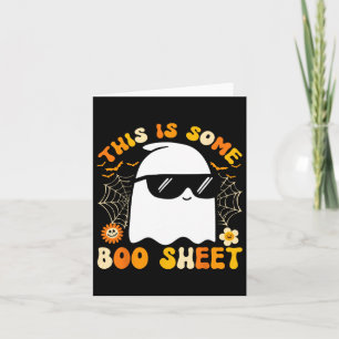 Is Some Boo Sheet Halloween Ghost Funny Cool Men W Card