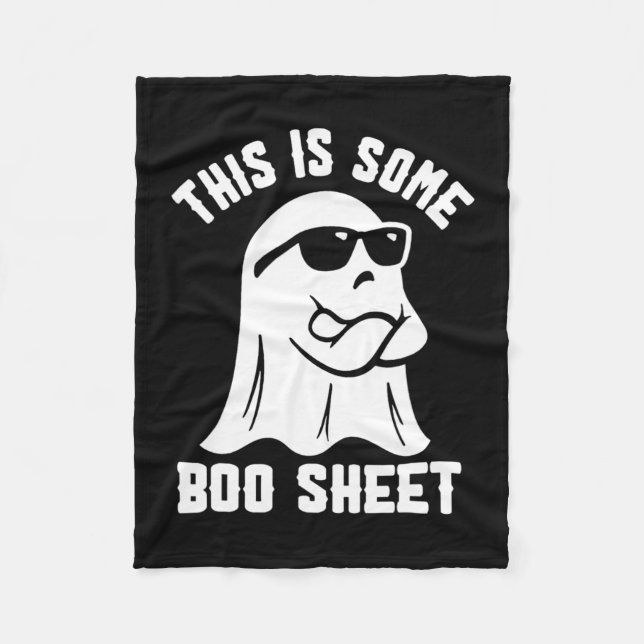 Is Some Boo Sheet Halloween Ghost Funny Costume  Fleece Blanket (Front)