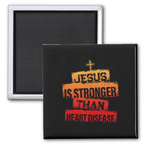 Is Stronger Than Heart Disease Red Ribbon Survivor Magnet