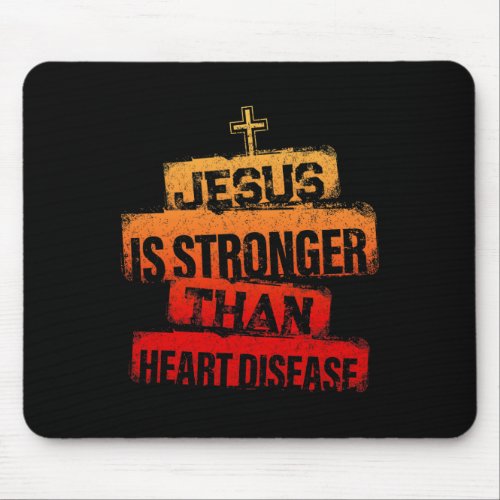 Is Stronger Than Heart Disease Red Ribbon Survivor Mouse Pad