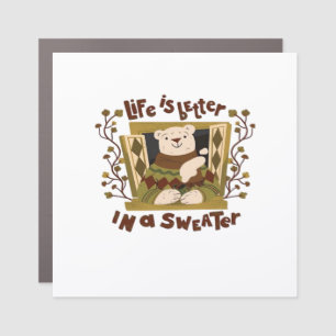 Is Sweater! Autumn It’s Fall Y’all Car Magnet