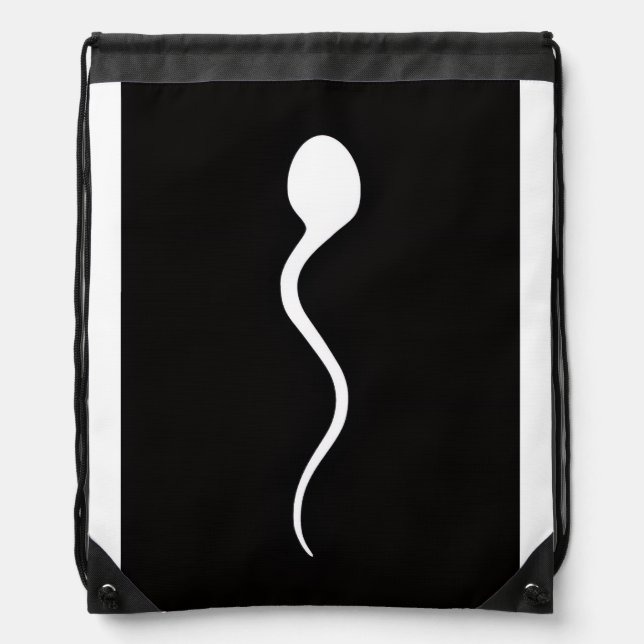 Is that sperm on my Backpack?  Drawstring Bag (Front)