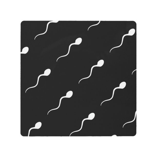 Is that sperm on my wall? A funny Metal Wall Art. Metal Print (Front)