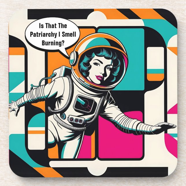  Is That the Patriarchy I Smell Burning? Beverage Coaster (Front)