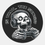 Is that the sun?!?! classic round sticker