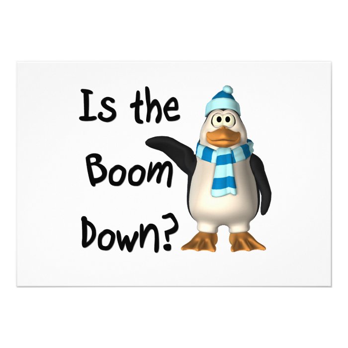 Is the boom down? With penguin Personalized Announcements